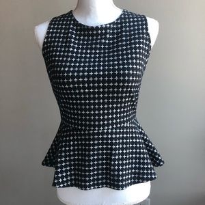 Peplum sleeveless dressy tank top